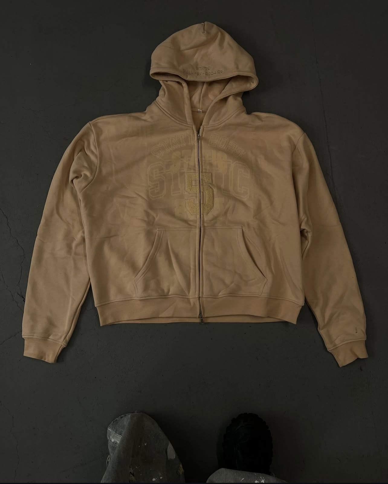 CREAM STATIC RELAPSE HOODIE