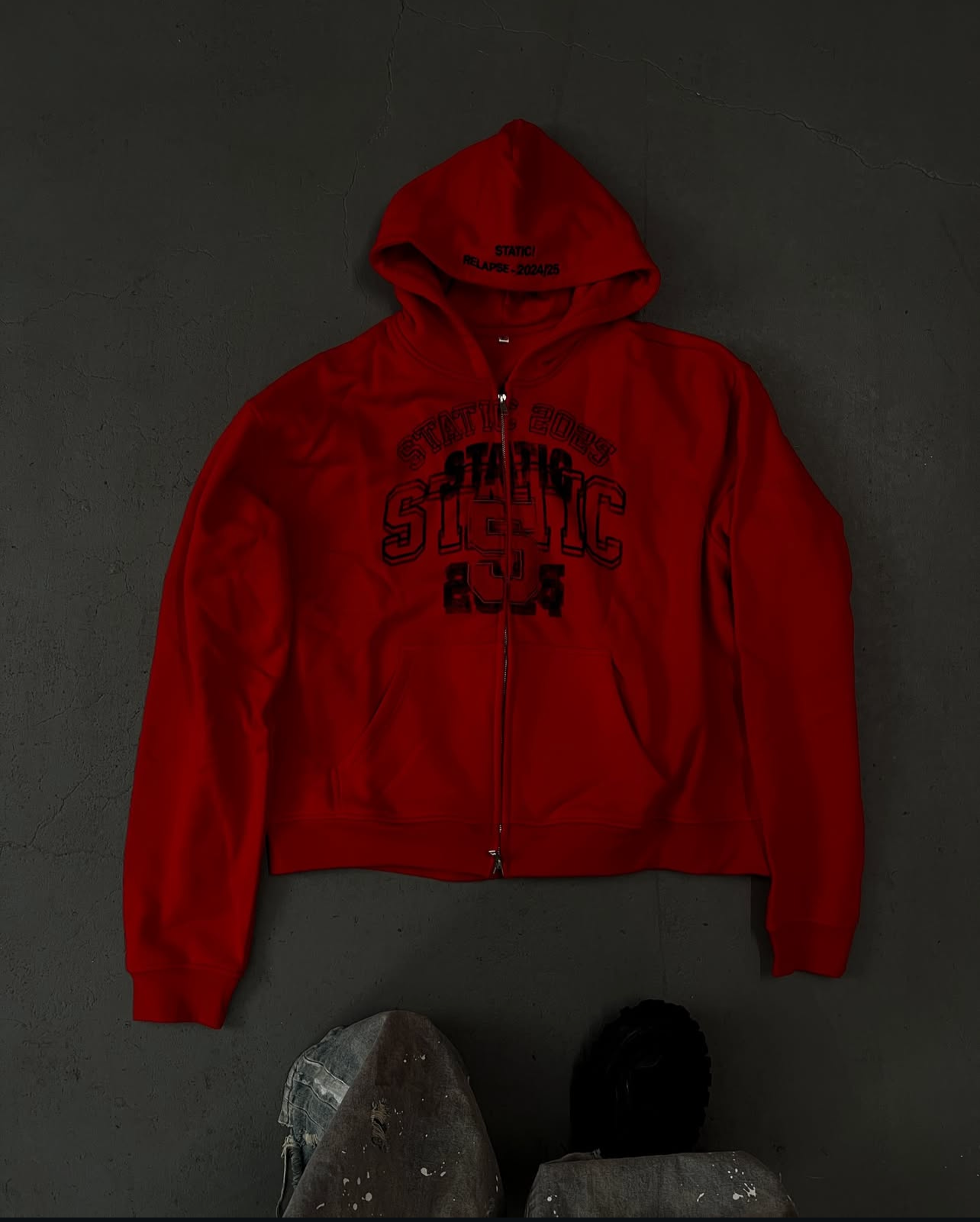 STATIC RED HOODIE