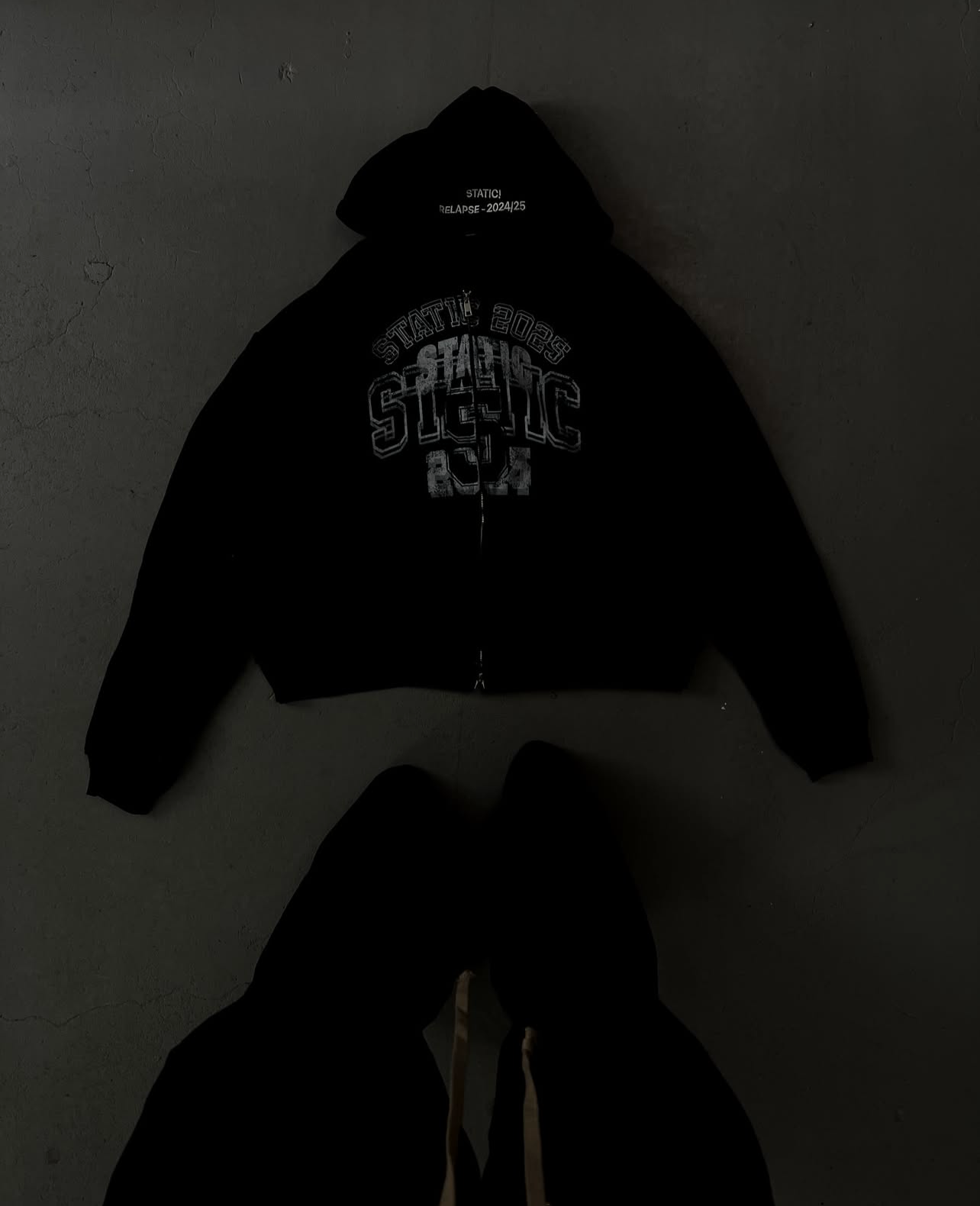 BLACK STATIC RELAPSE HOODIE