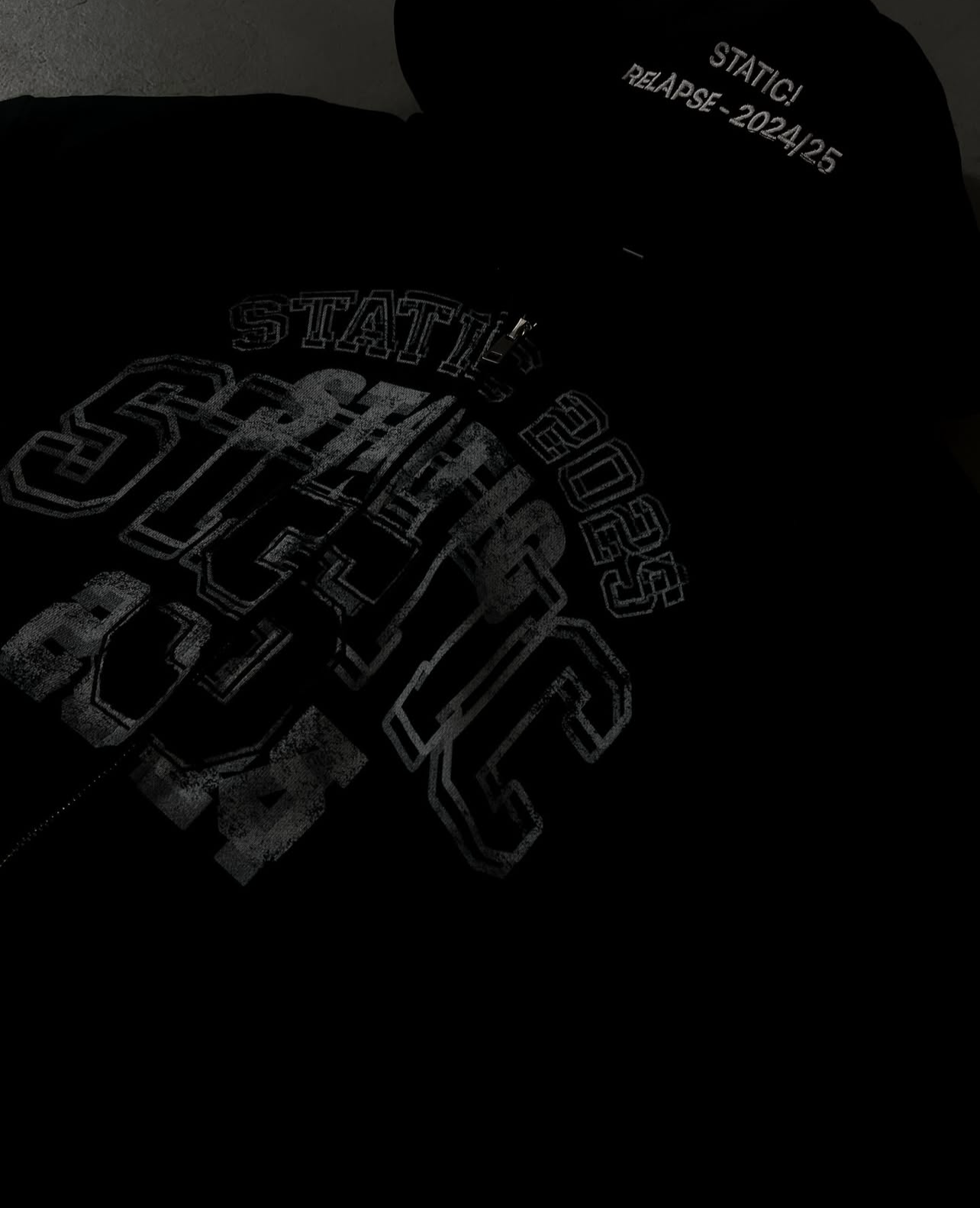 BLACK STATIC RELAPSE HOODIE